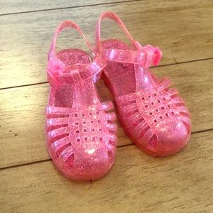 Girls Pink Jelly Shoes